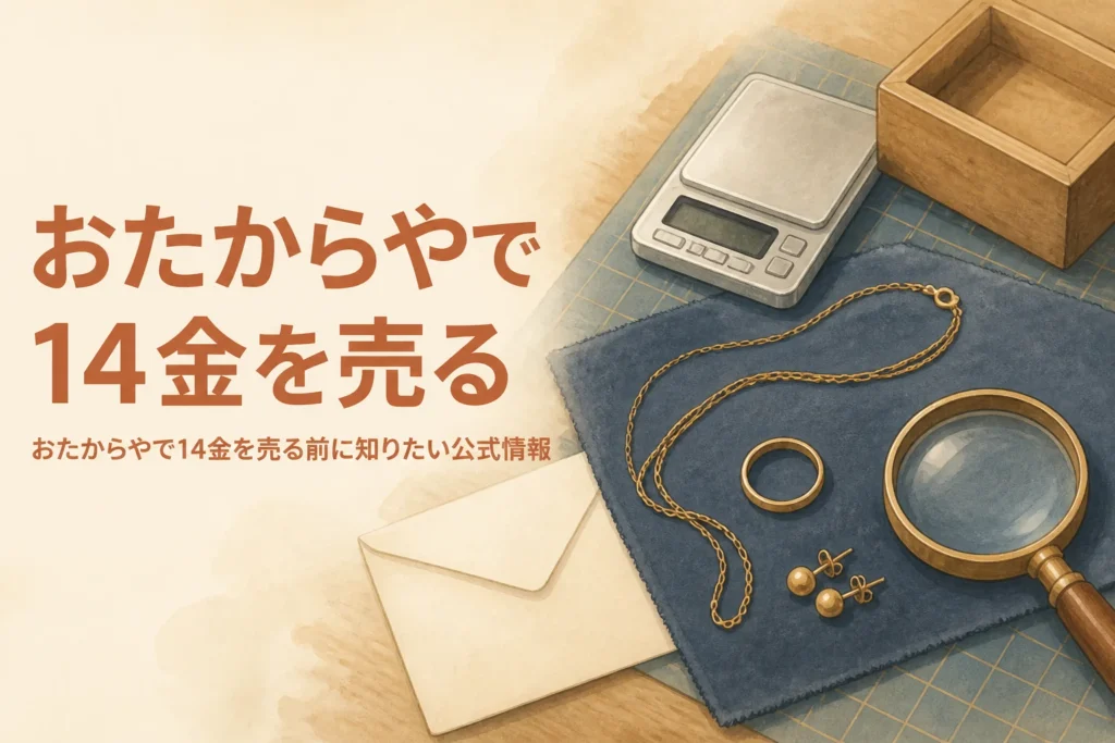 おたからやで14金を売る時のイメージ